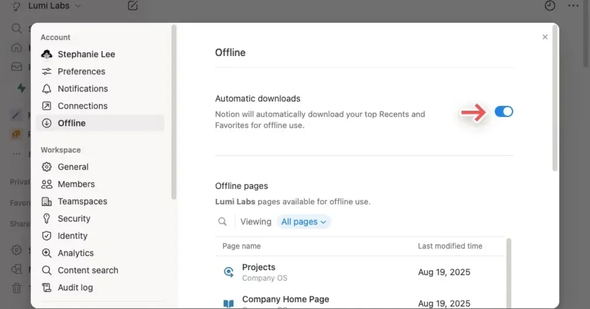 Imagem destacada - Notion libera modo offline para computadores e celulares