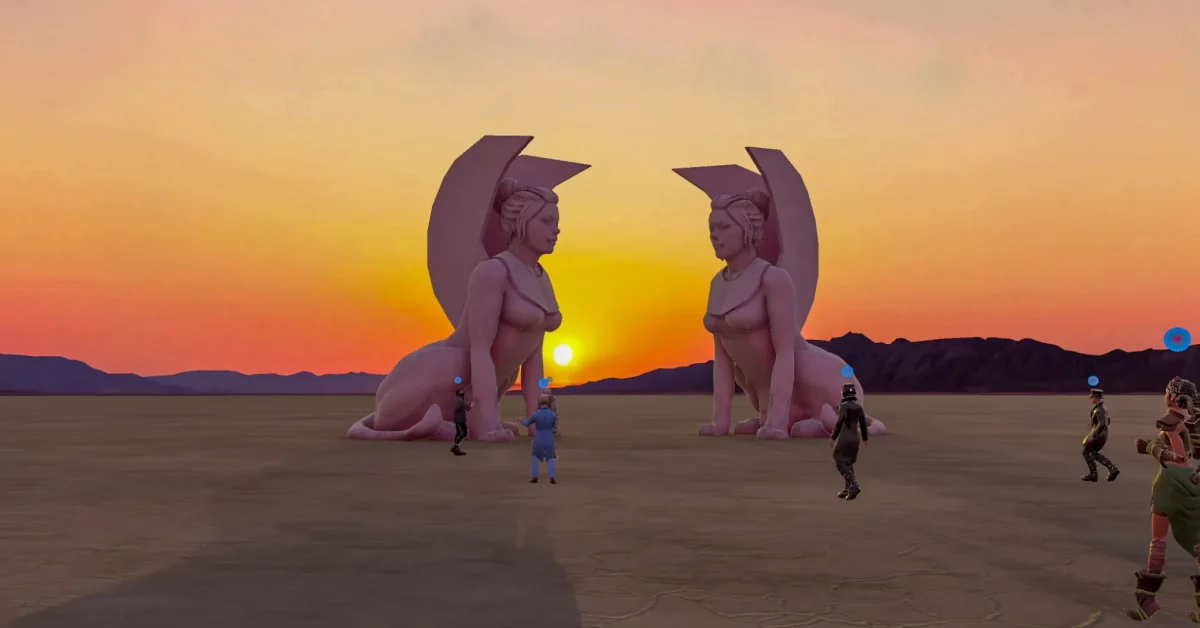 Imagem destacada - Equipe do Burning Man cria própria plataforma de realidade virtual após fechamento do Altspace